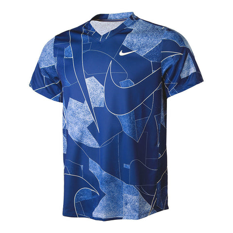 Nike Dri-FIT Victory Printed Top - Deep Royal Blue